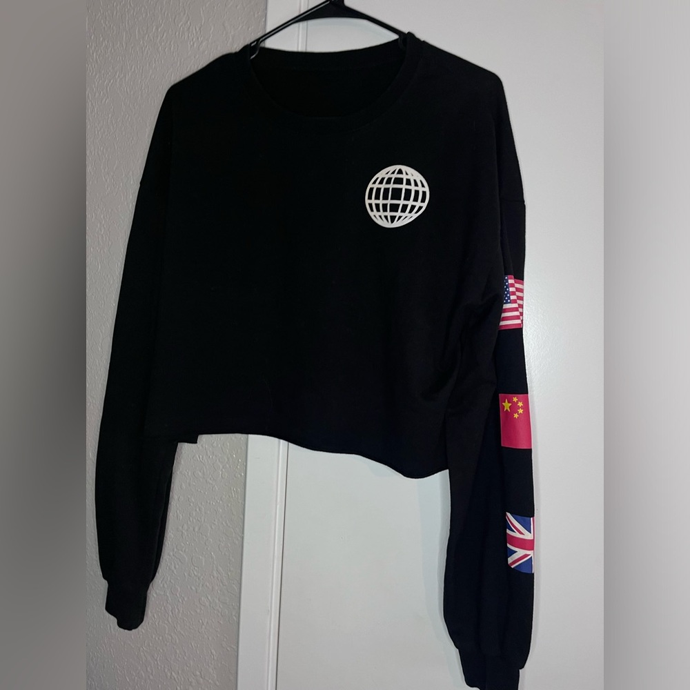 Black crop top.